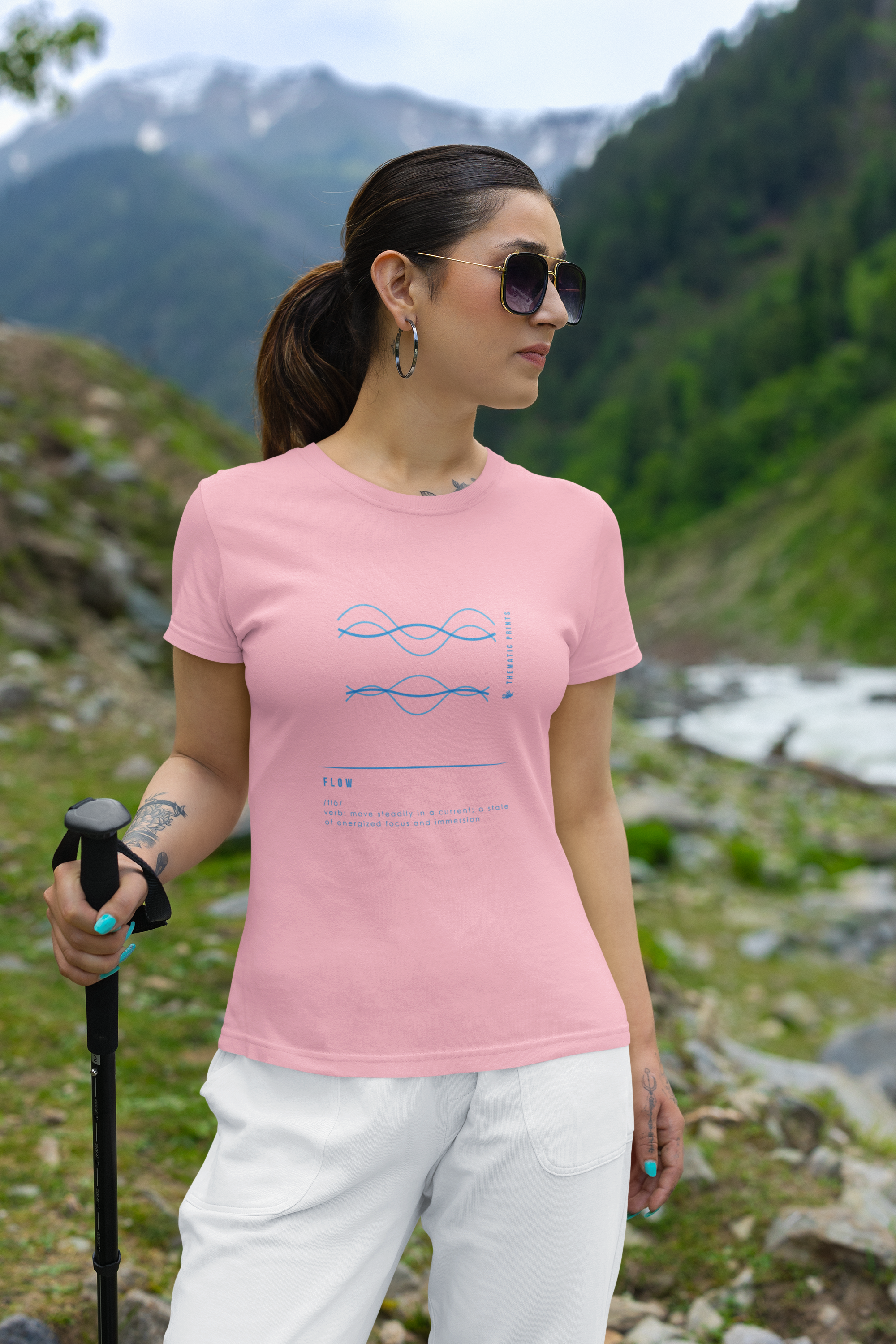 Women's T-Shirt - Mindful Meanings Collection - FLOW