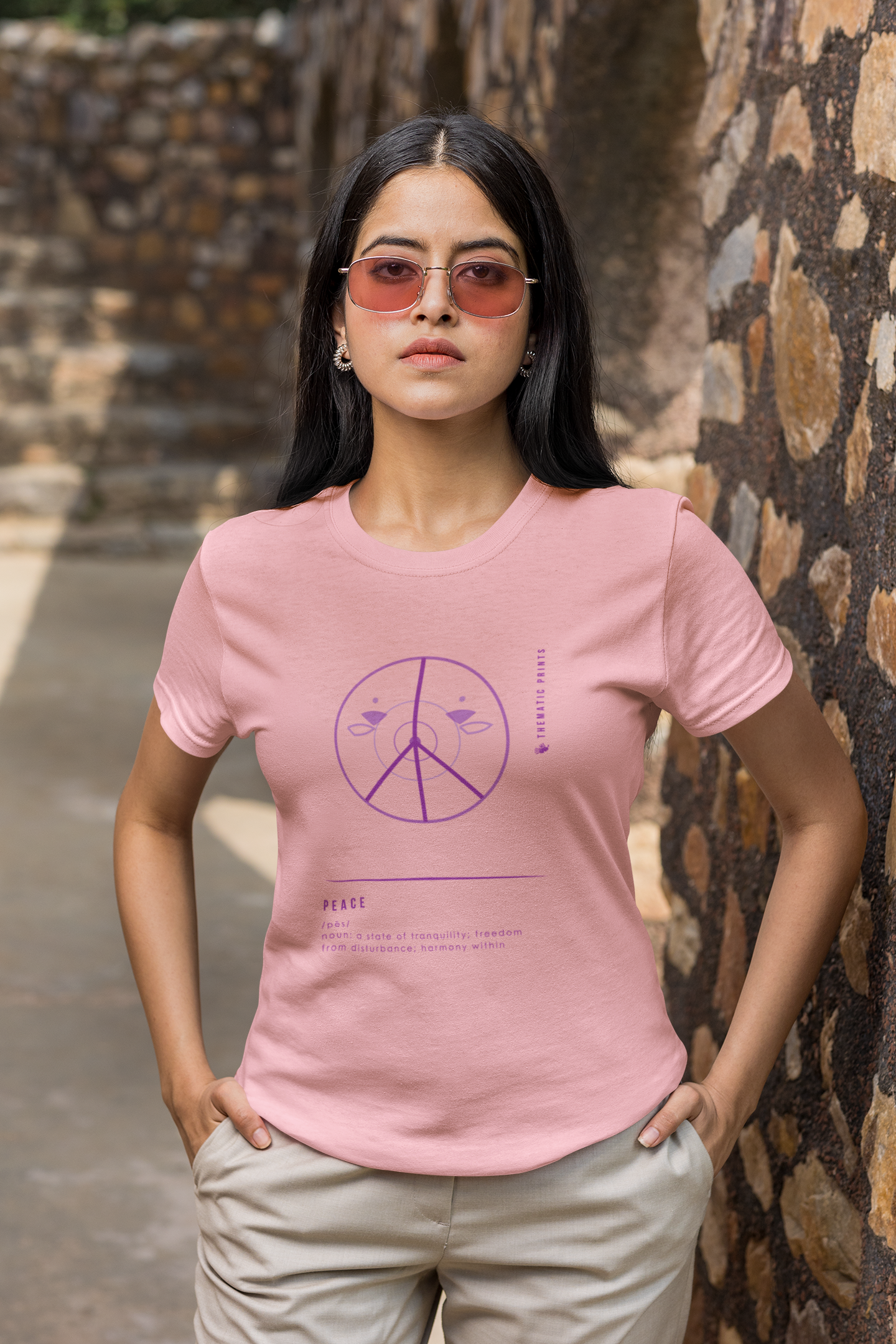 Women's T-Shirt - Mindful Meanings Collection - PEACE