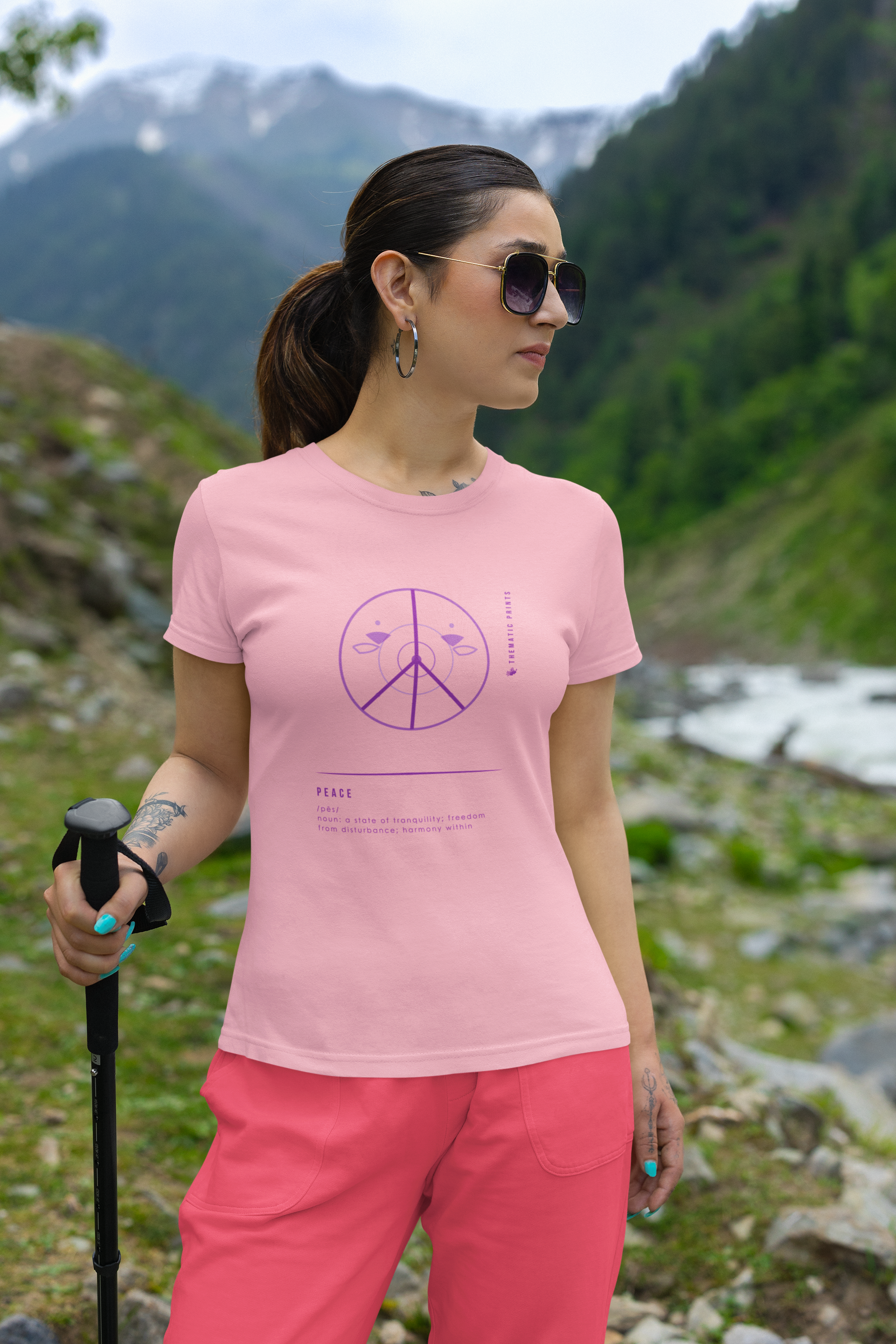 Women's T-Shirt - Mindful Meanings Collection - PEACE