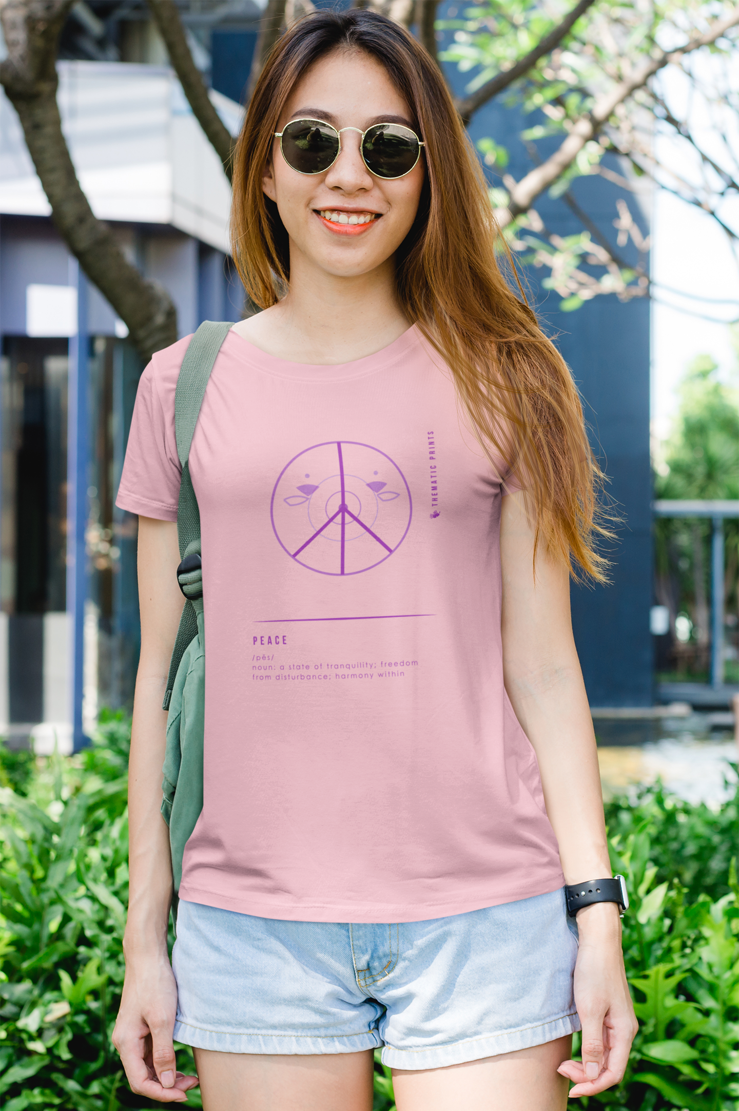 Women's T-Shirt - Mindful Meanings Collection - PEACE