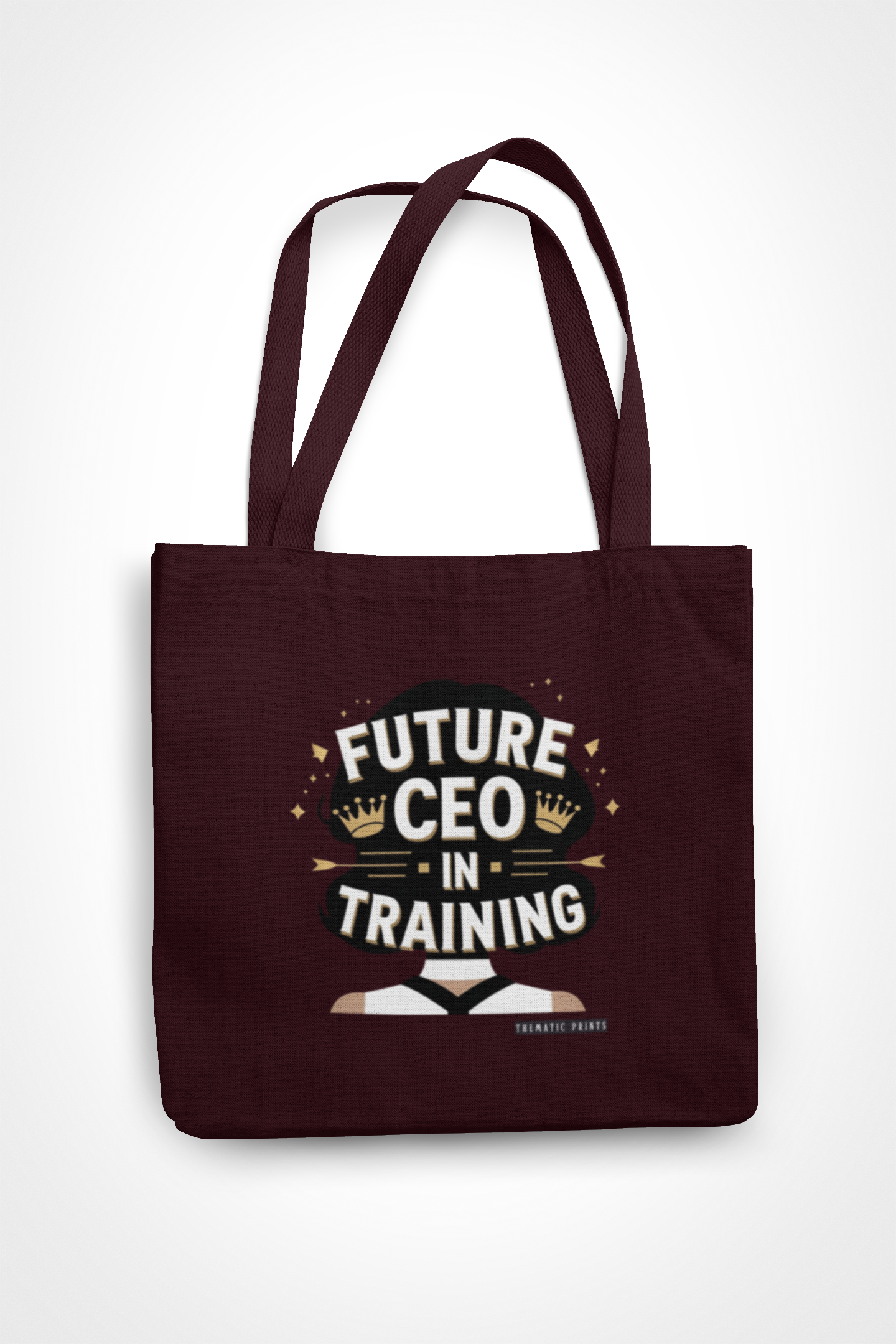 Canvas Eco-friendly Zipper Tote Bag for Collect Girls - Campus Casual Collection - Future CEO in Training