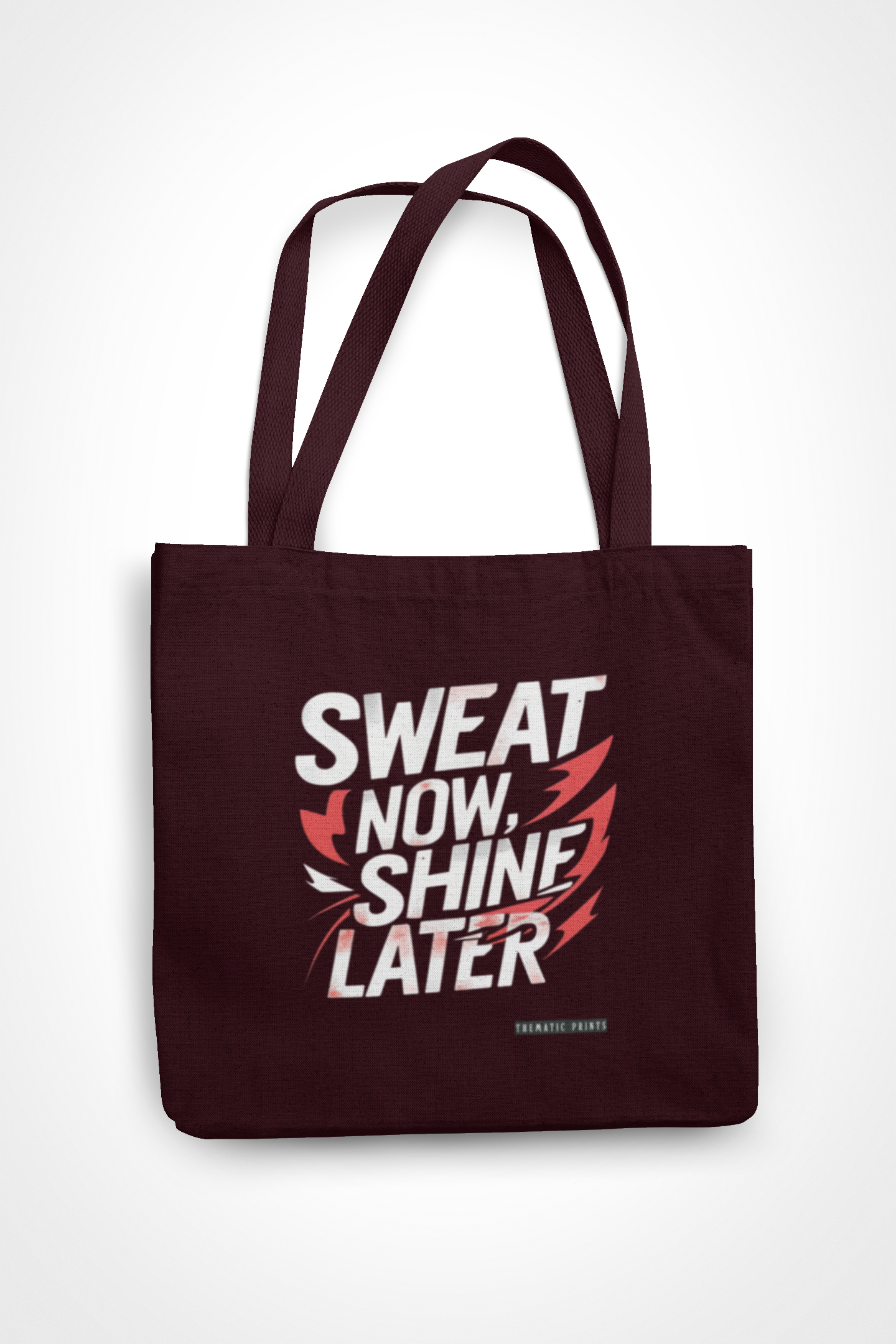 Canvas Eco-friendly Zipper Tote Bag for Collect Girls - Campus Casual Collection - Sweat Now, Shine Later Tote Bag