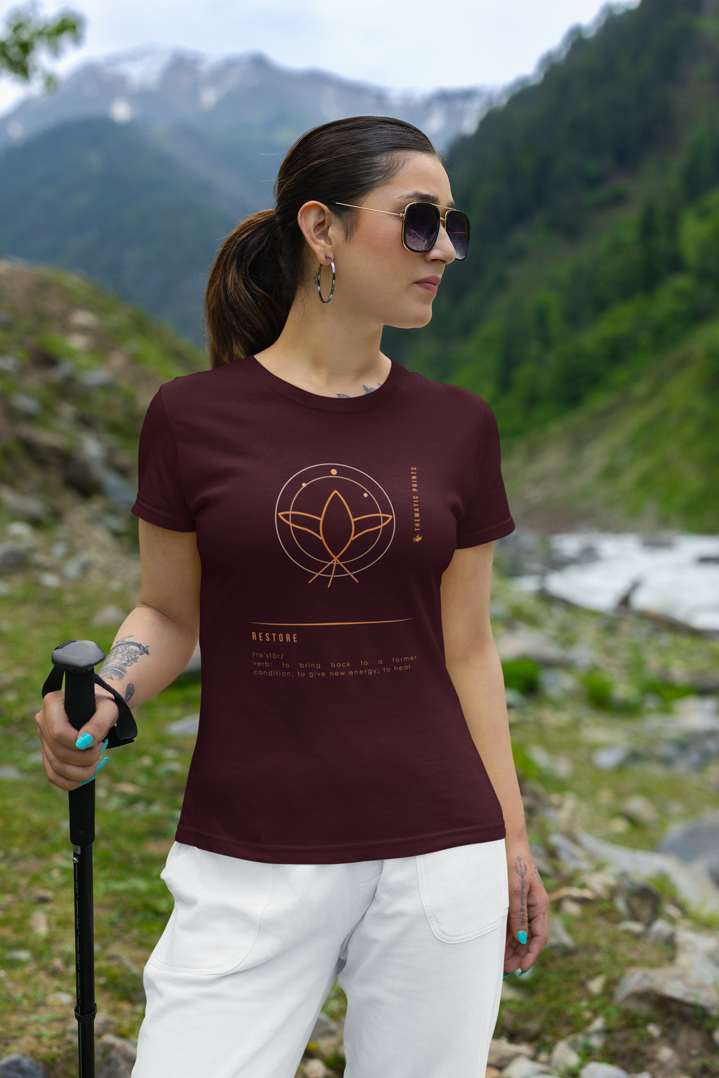 Women's T-Shirt - Mindful Meanings Collection - RESTORE