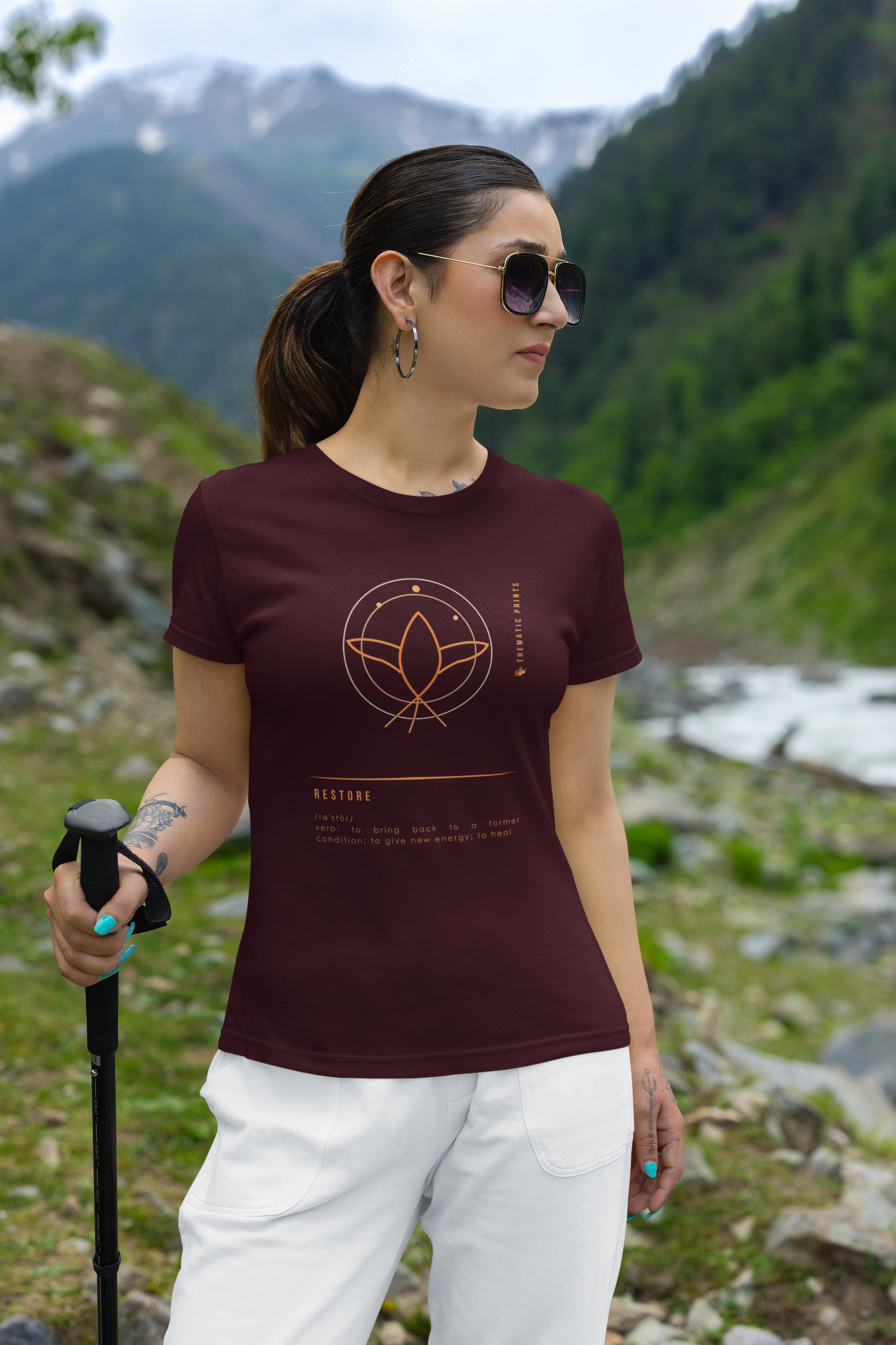 Women's T-Shirt - Mindful Meanings Collection - RESTORE