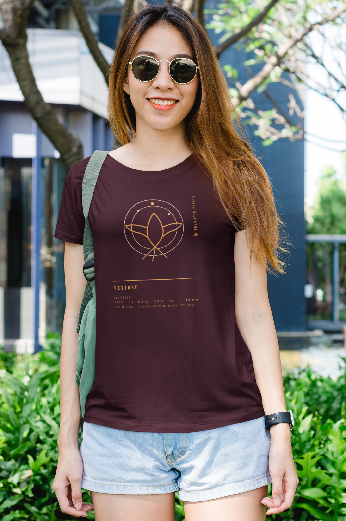 Women's T-Shirt - Mindful Meanings Collection - RESTORE