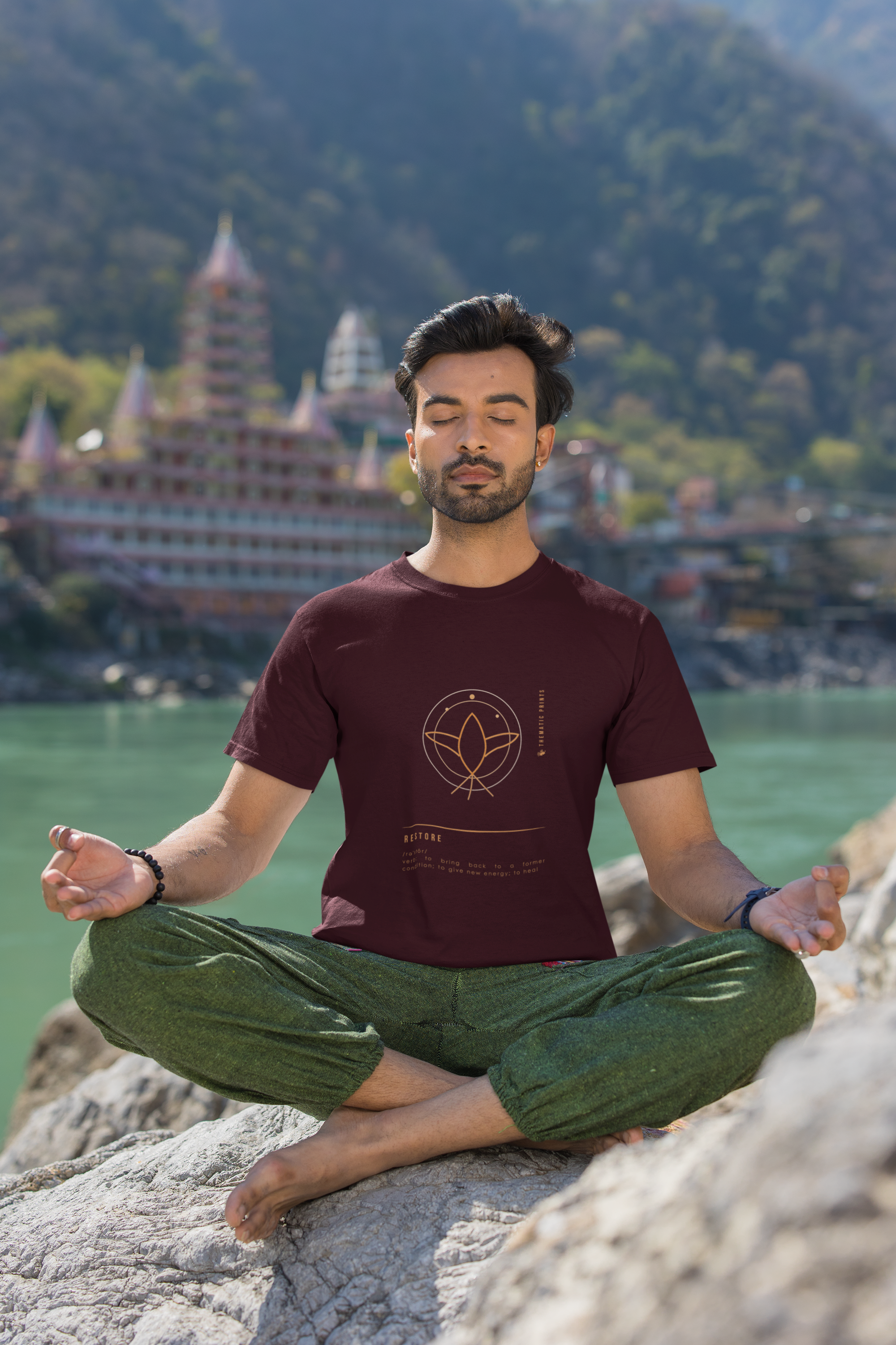 "RESTORE" Men's T-Shirt - Mindful Meanings Collection