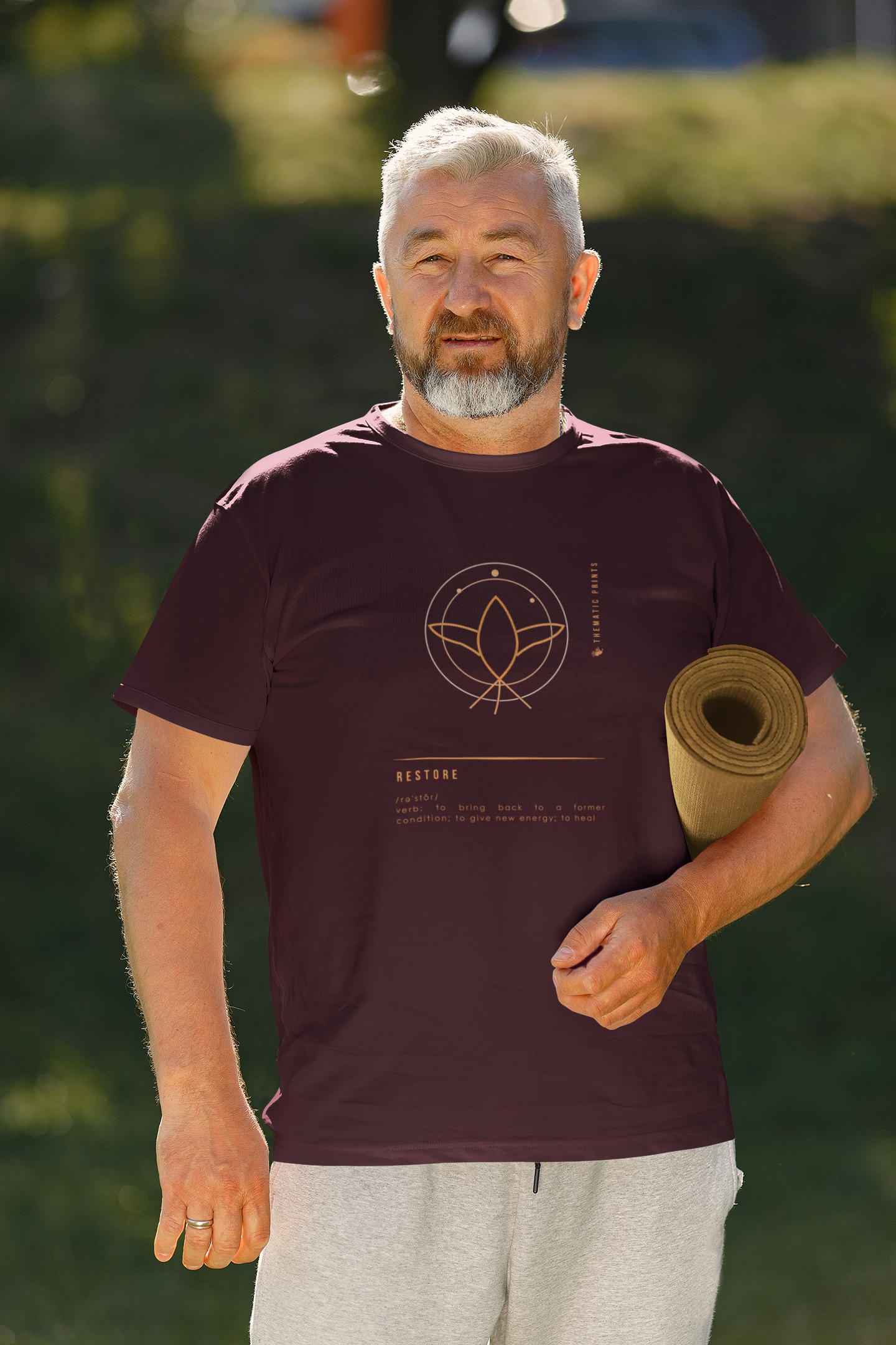 "RESTORE" Men's T-Shirt - Mindful Meanings Collection