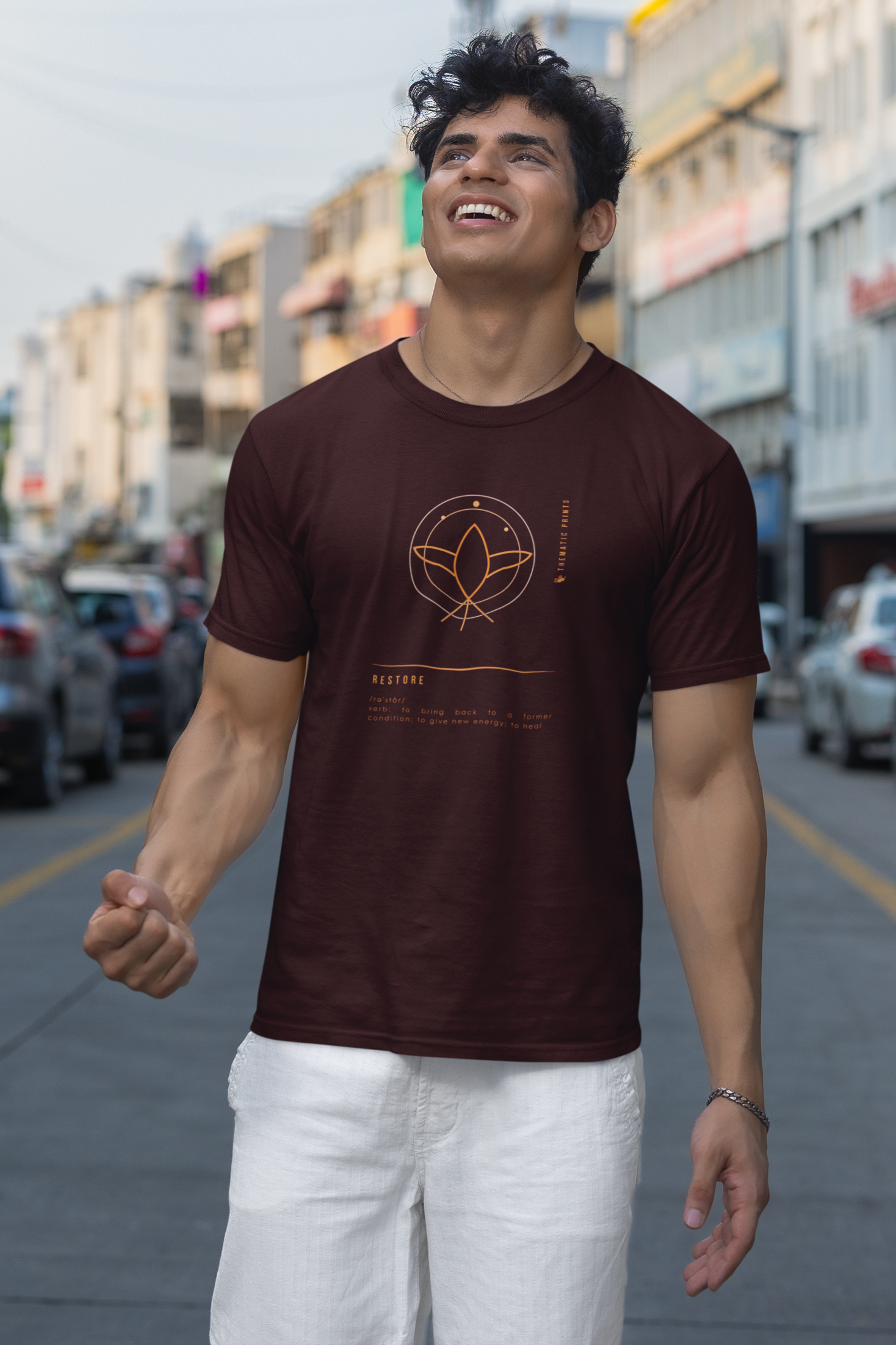 "RESTORE" Men's T-Shirt - Mindful Meanings Collection