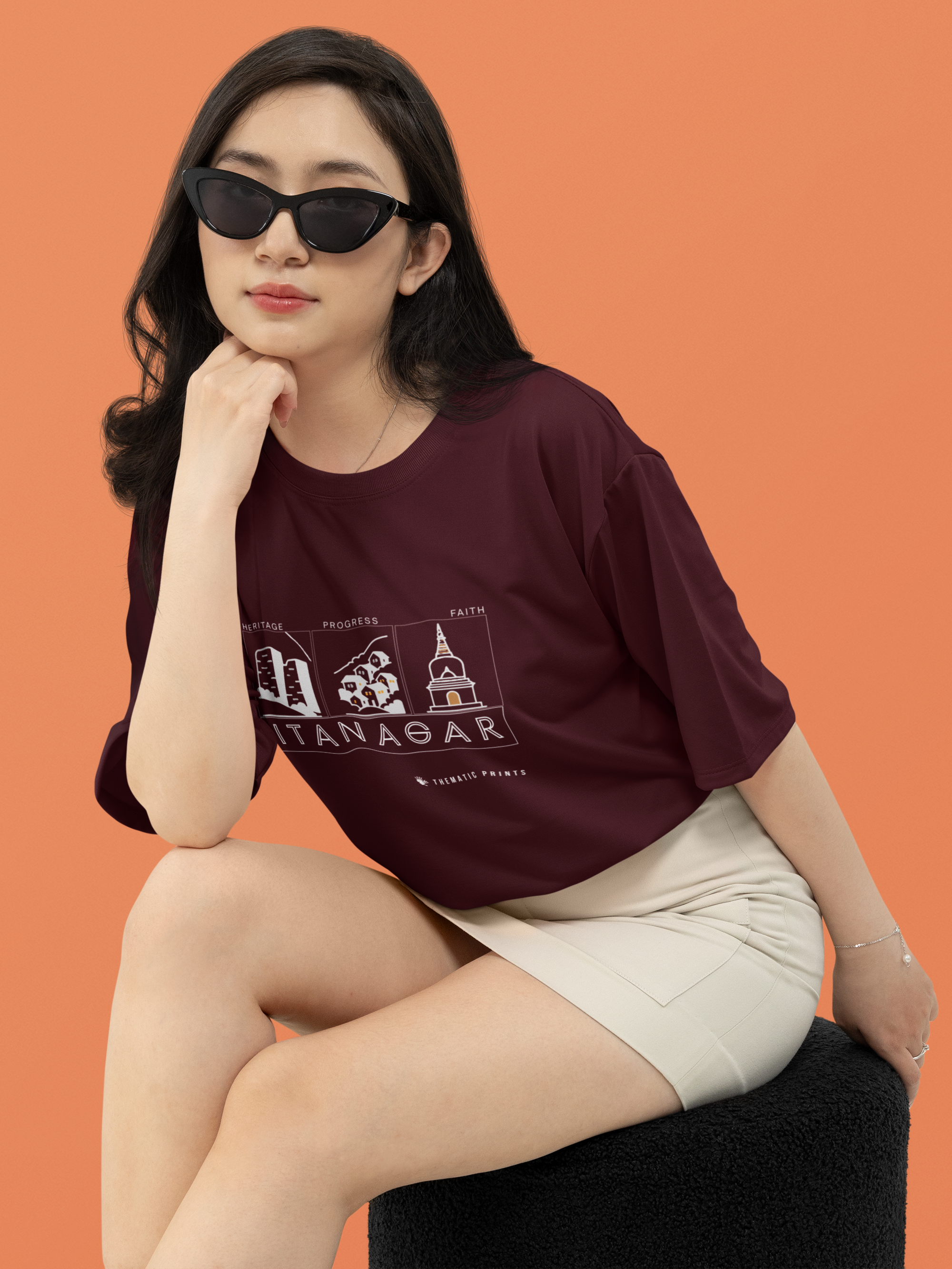 Seven Sisters Collection - Itanagar | Unisex Oversized T-Shirt