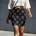 Women's Bodycon Spandex Printed Mini Skirt - Connection