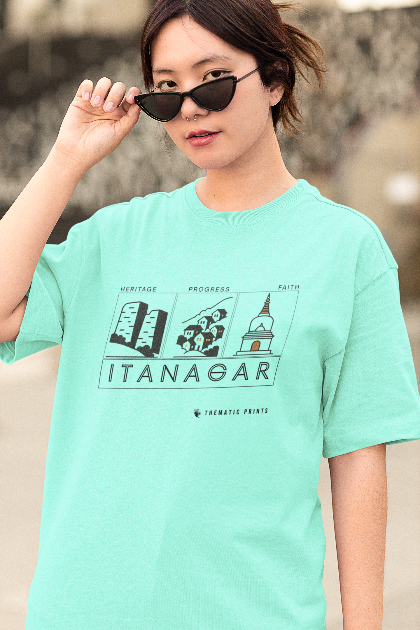 Seven Sisters Collection - Itanagar | Unisex Oversized T-Shirt