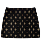 Women's Bodycon Poly Spandex Printed Mini Skirt - Ikkat Motifs