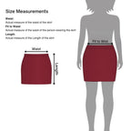 Women's Bodycon Poly Spandex Printed Mini Skirt - Ikkat Motifs