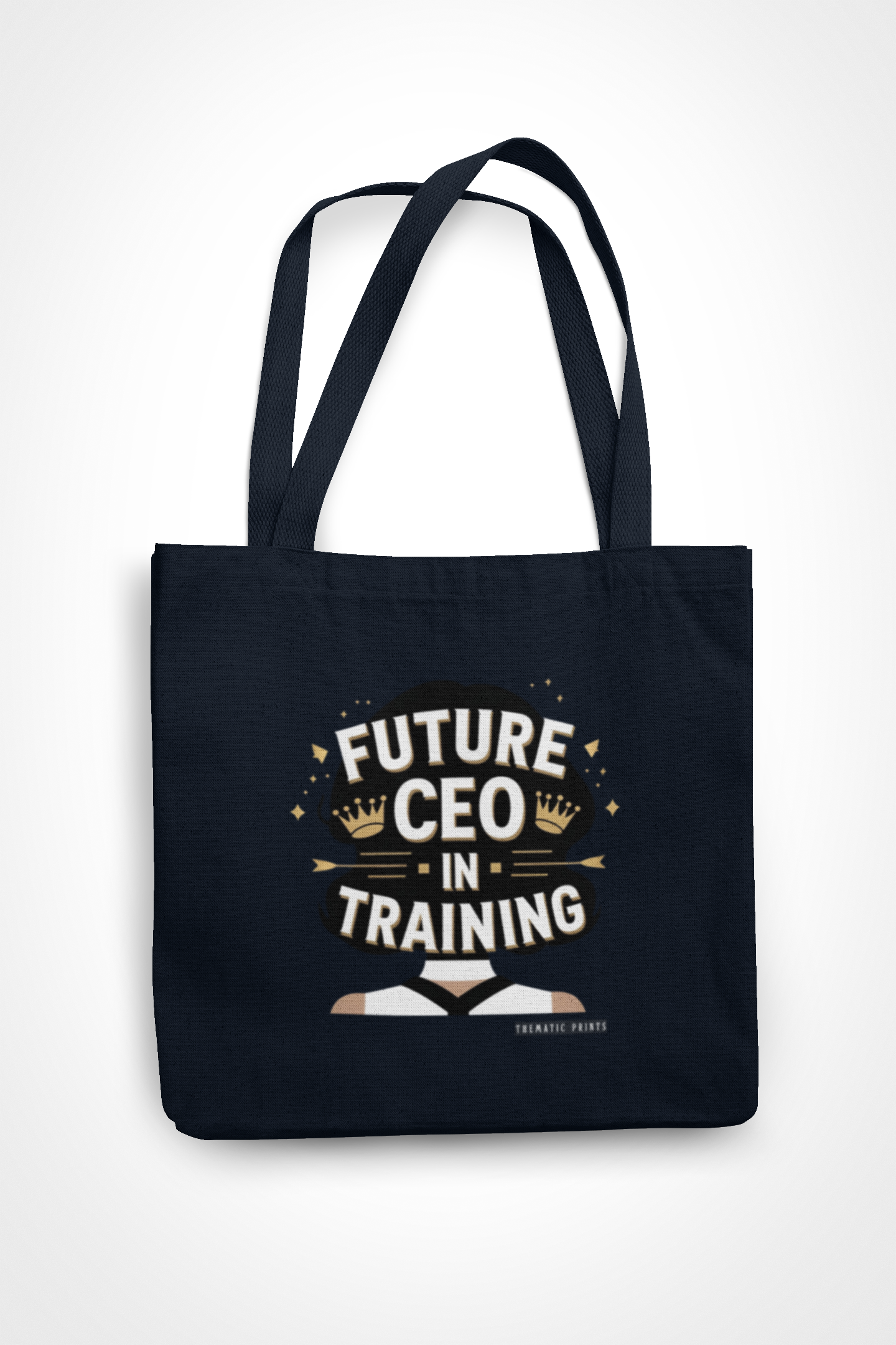 Canvas Eco-friendly Zipper Tote Bag for Collect Girls - Campus Casual Collection - Future CEO in Training
