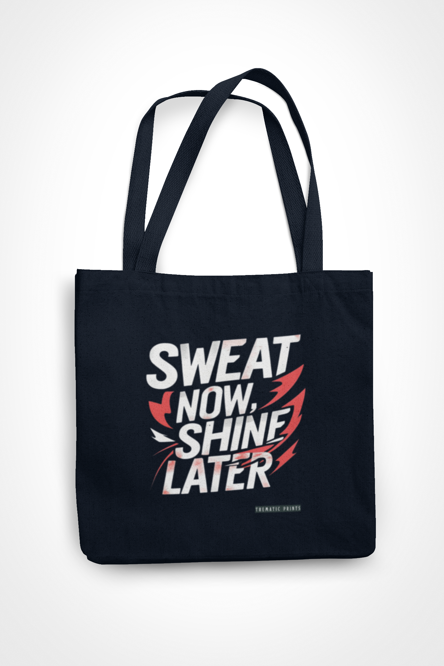 Canvas Eco-friendly Zipper Tote Bag for Collect Girls - Campus Casual Collection - Sweat Now, Shine Later Tote Bag