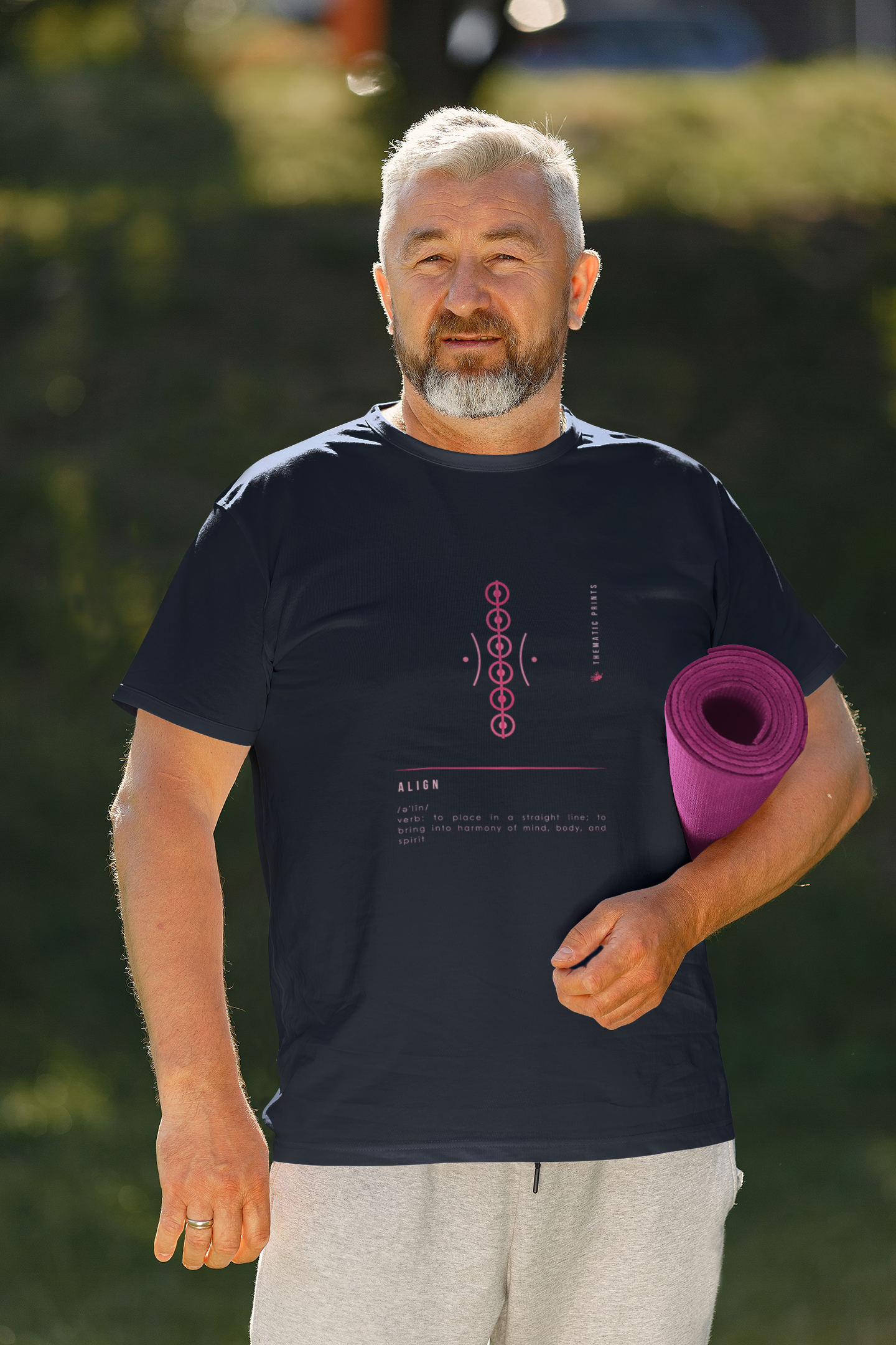 "Align" Men's T-Shirt - Mindful Meanings Collection