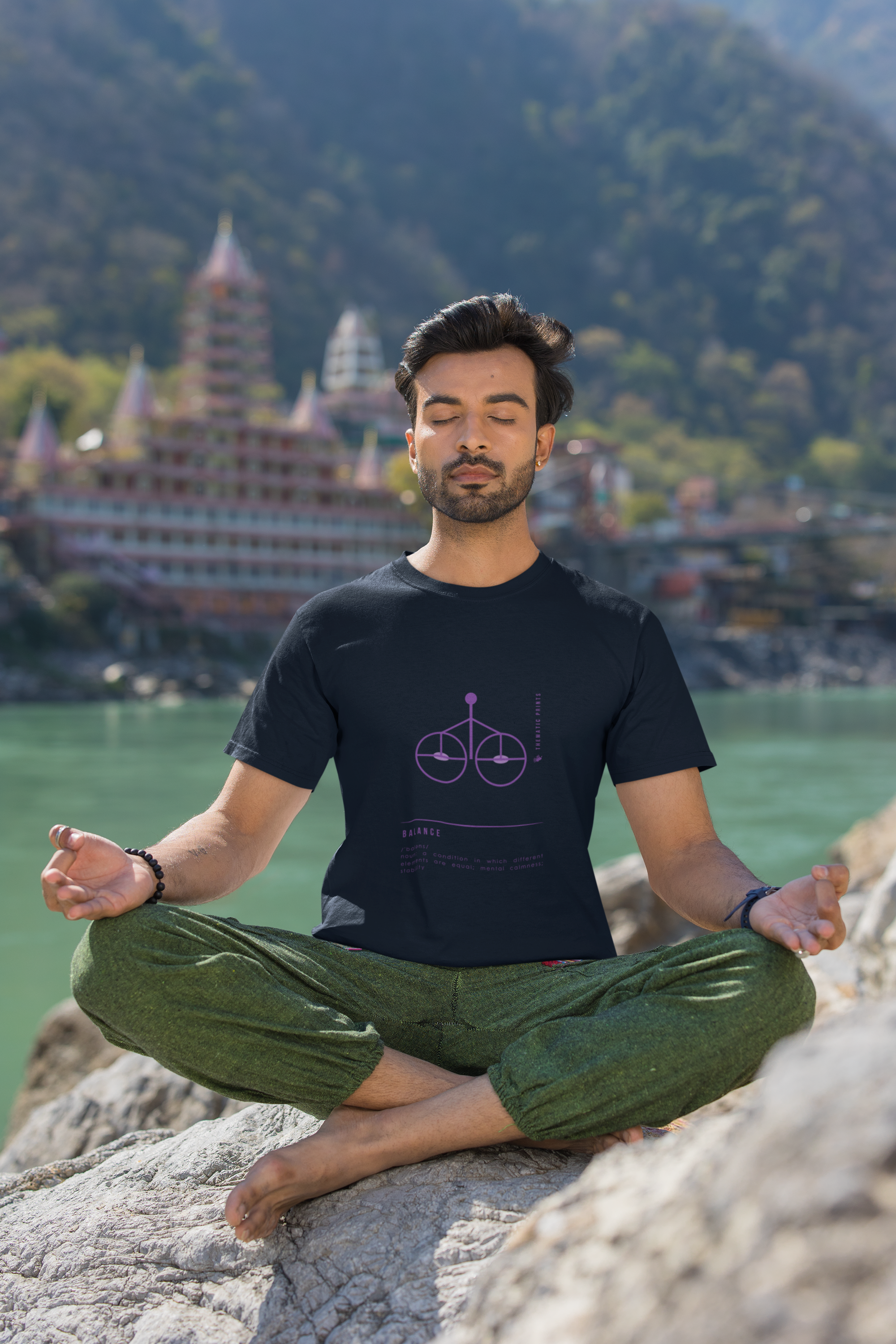 "Balance" Men's T-Shirt - Mindful Meanings Collection