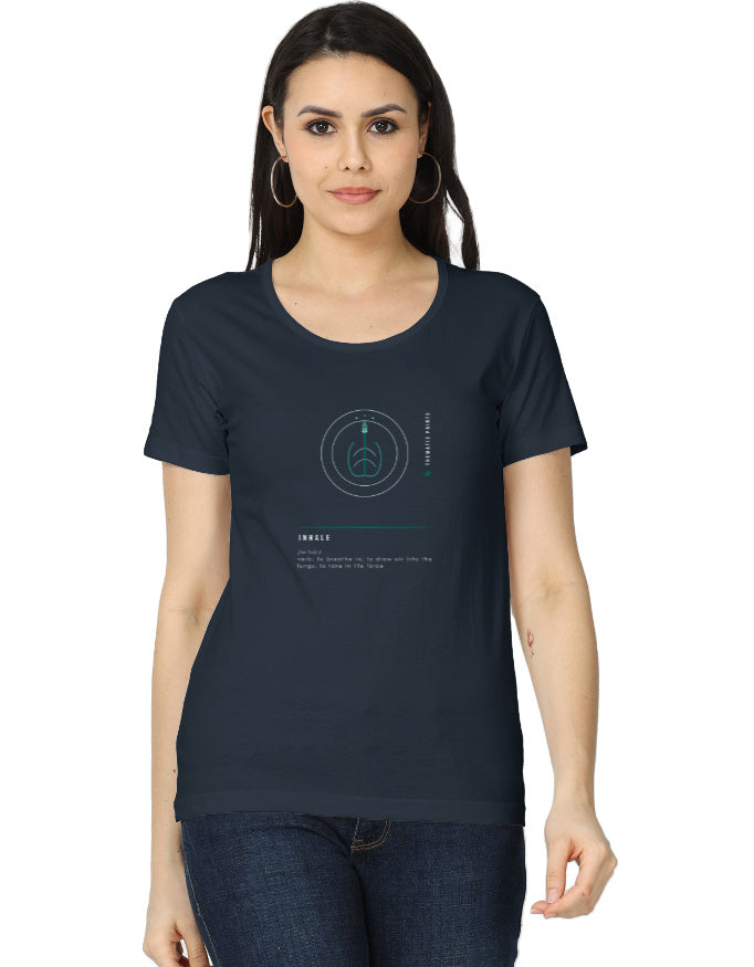Women's T-Shirt - Mindful Meanings Collection - INHALE