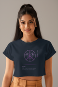 Women's Crop Top - Mindful Meanings Collection - PEACE