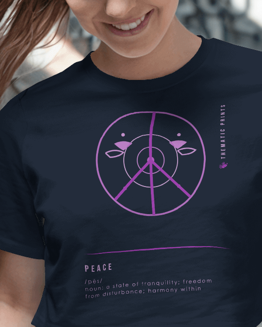 Women's Crop Top - Mindful Meanings Collection - PEACE