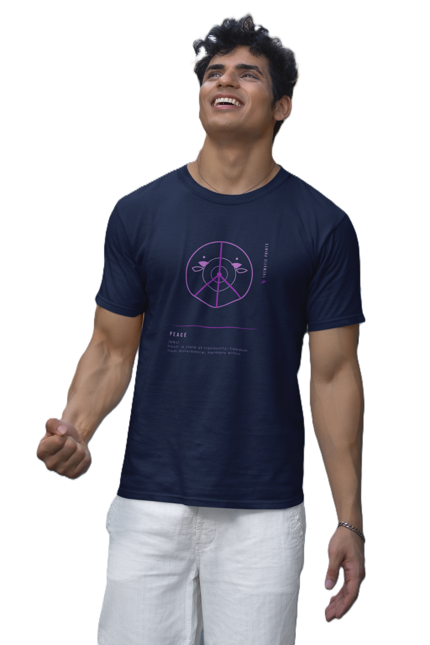 "PEACE" Men's T-Shirt - Mindful Meanings Collection