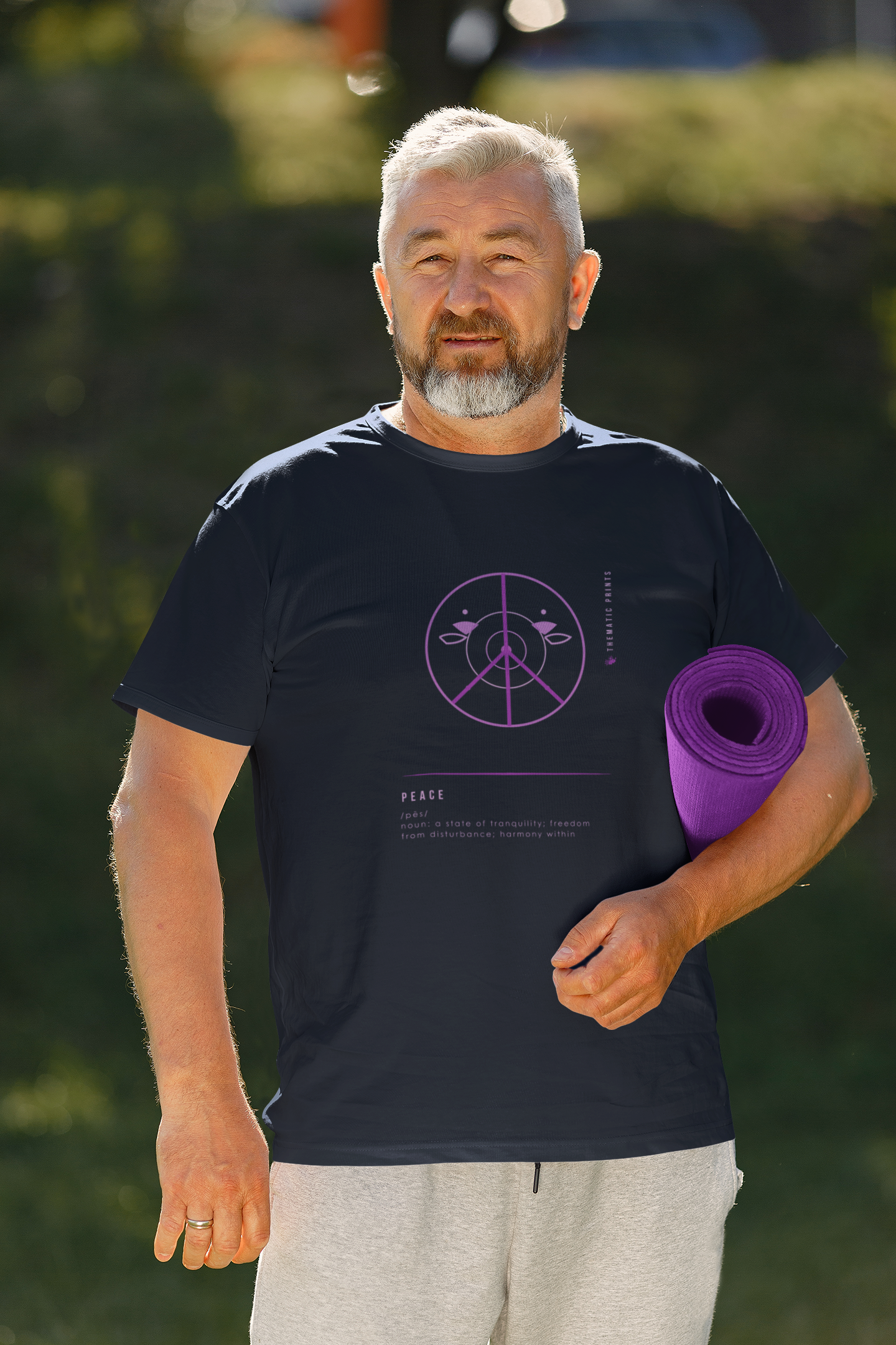 "PEACE" Men's T-Shirt - Mindful Meanings Collection