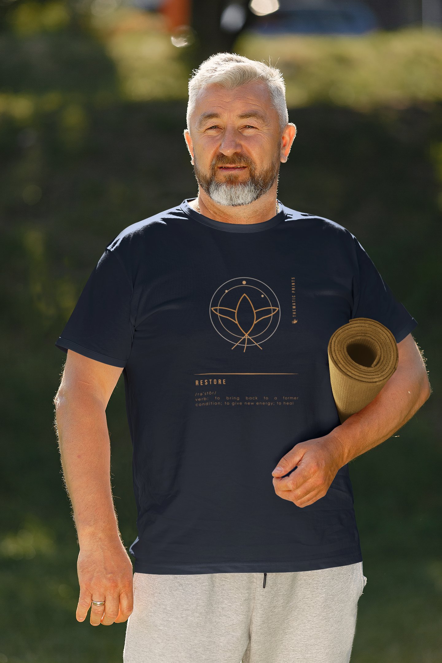 "RESTORE" Men's T-Shirt - Mindful Meanings Collection