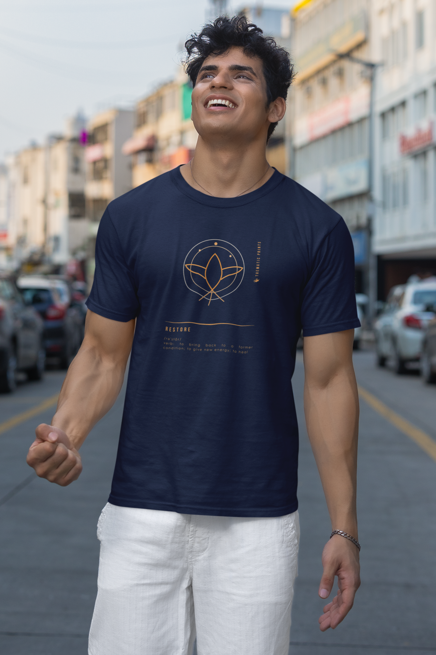 "RESTORE" Men's T-Shirt - Mindful Meanings Collection