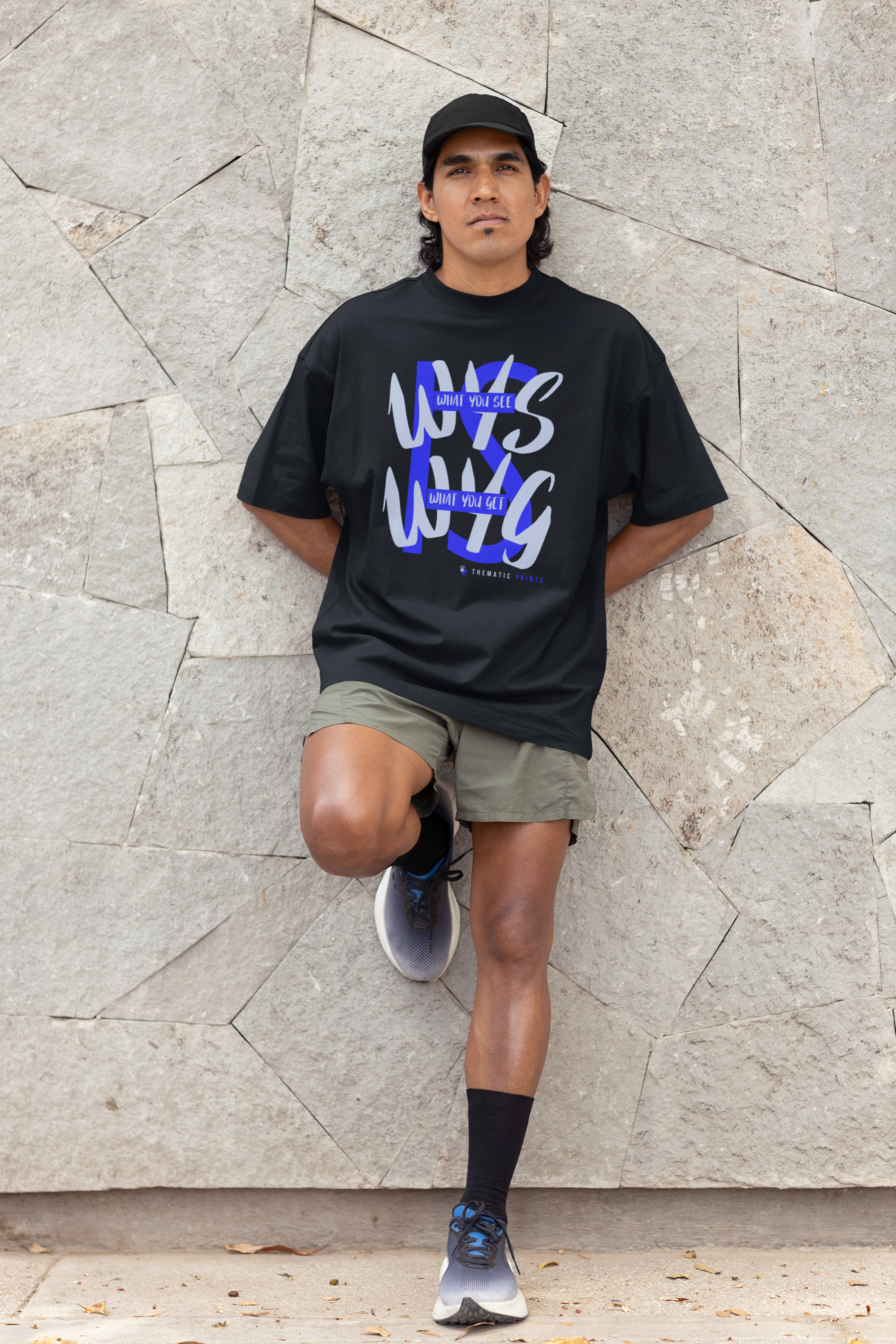 WYSIWYG Typography Men's T-Shirt - Self Expression Tee