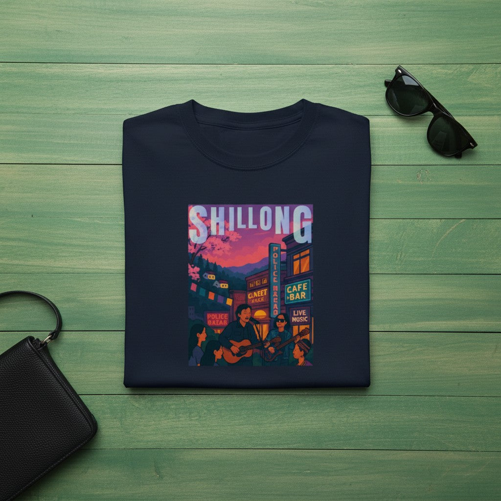 Unisex Cotton Stretch T-shirt - Shillong - Seven Sisters Collection