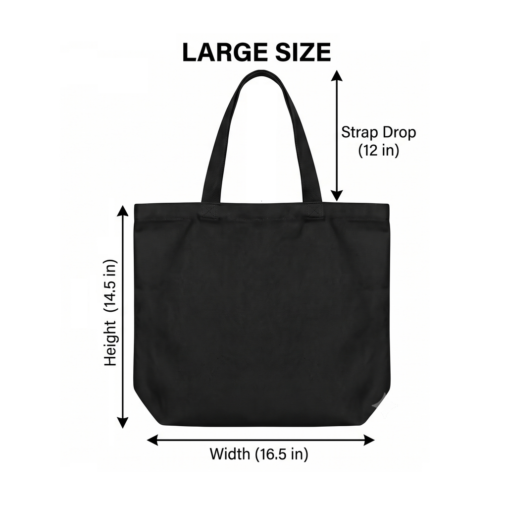 Unisex Eco-friendly Canvas Tote Bag with Zipper | Living My Best Life, One Semester at a Time