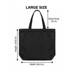 Unisex Eco-friendly Canvas Tote Bag with Zipper | Living My Best Life, One Semester at a Time