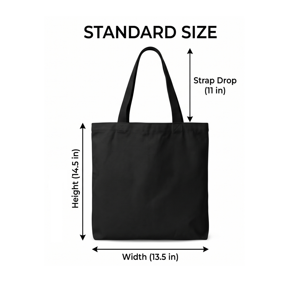 Canvas Tote Bag with Zipper | For College Girls | For Travel and Beach | Messy Bun and Getting Stuff Done