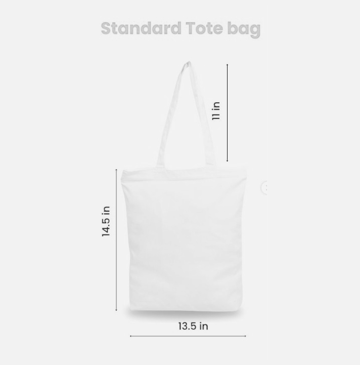 Canvas Tote Bag for College Girls | Gym Hair Don't Care