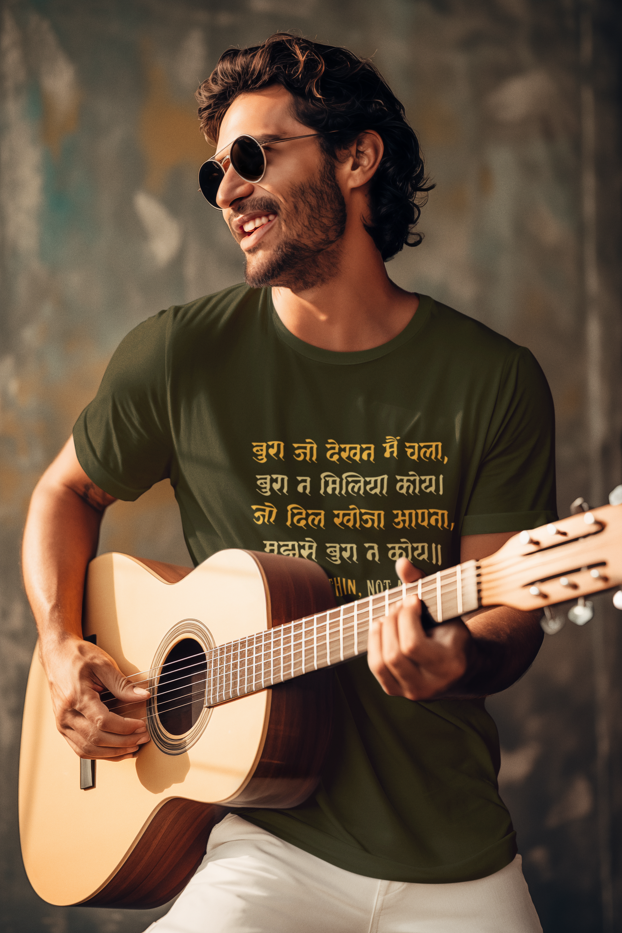 Kabir's Wisdom Men's T-Shirt Collection - "Look Within, Not Around"