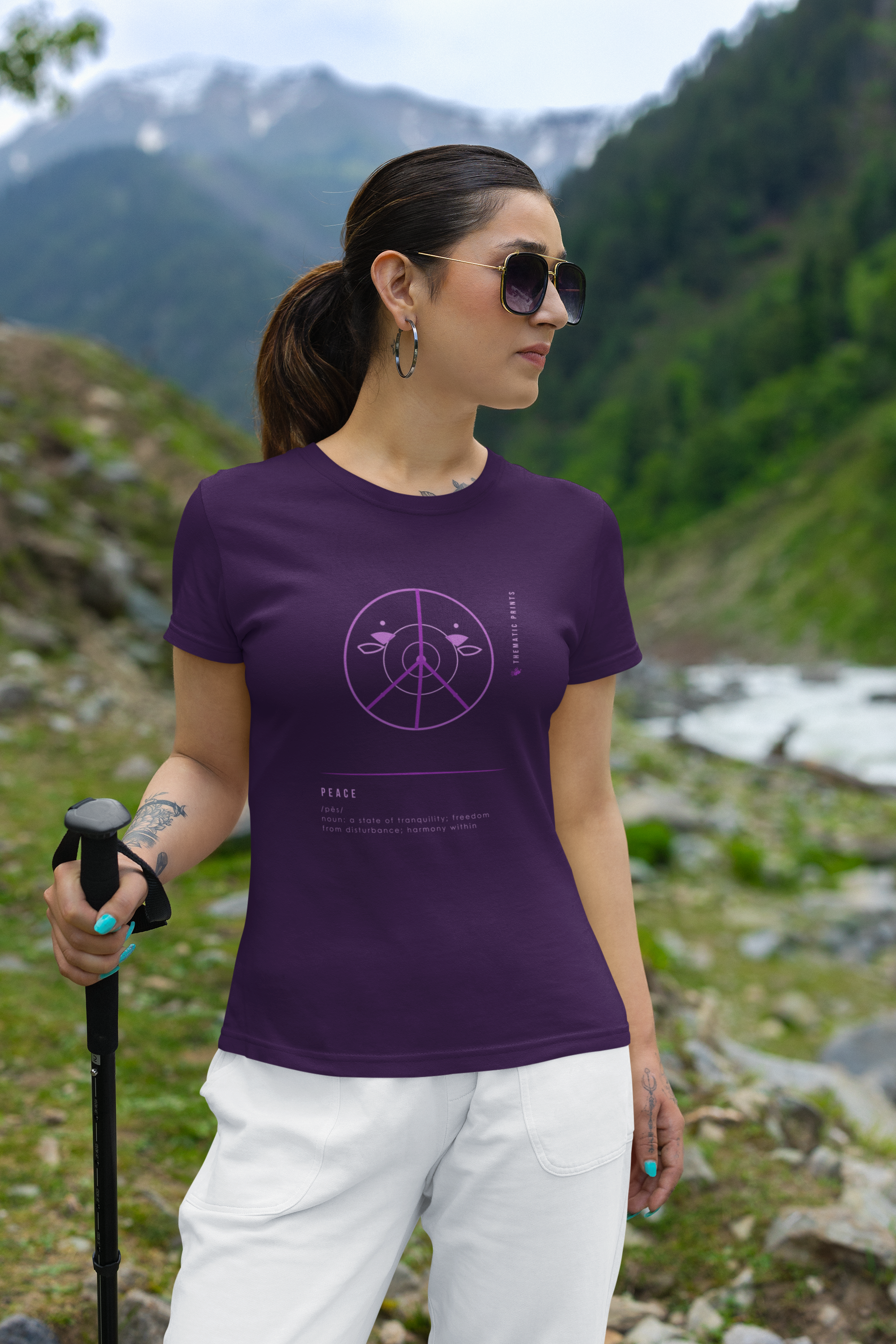 Women's T-Shirt - Mindful Meanings Collection - PEACE