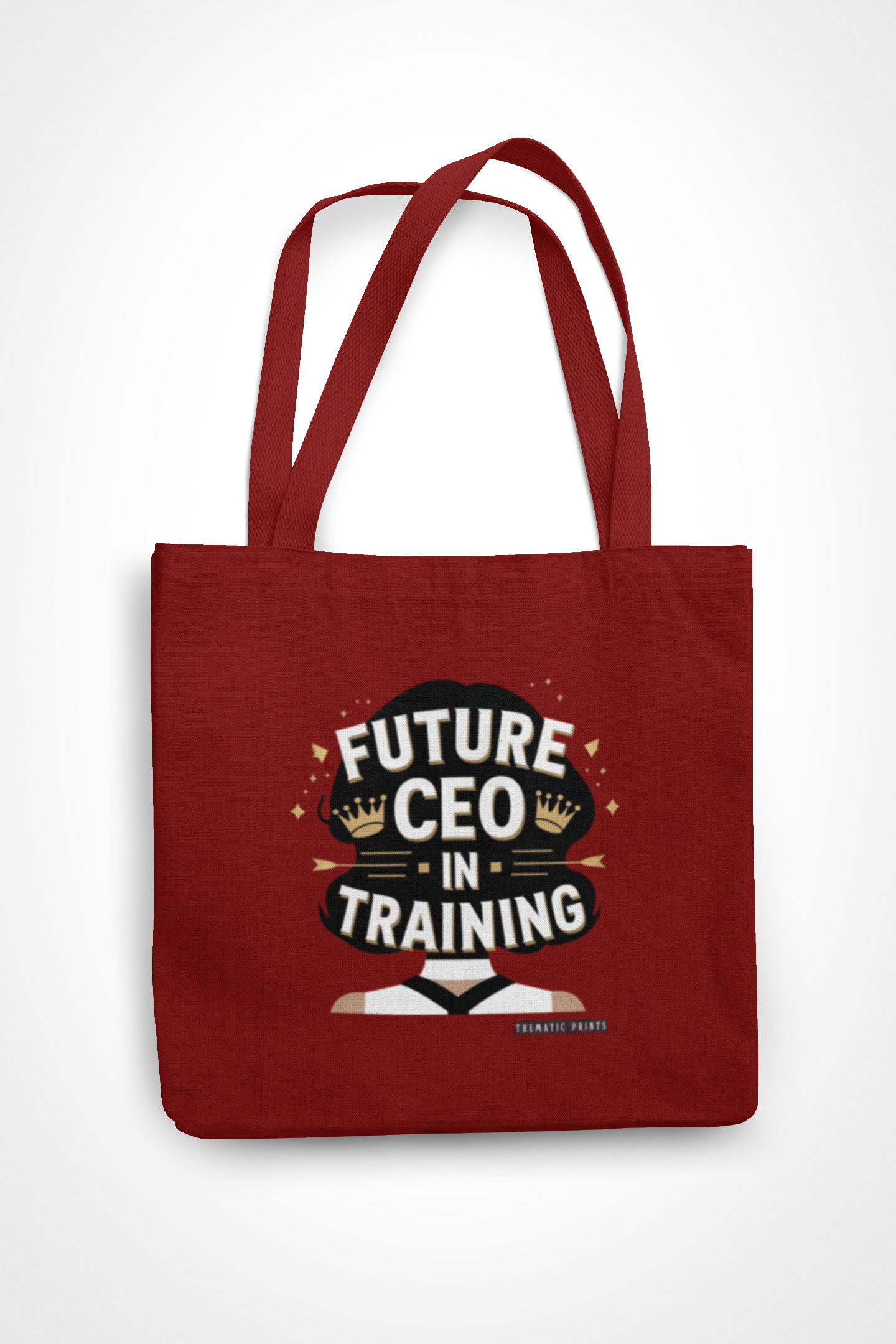 Canvas Eco-friendly Zipper Tote Bag for Collect Girls - Campus Casual Collection - Future CEO in Training