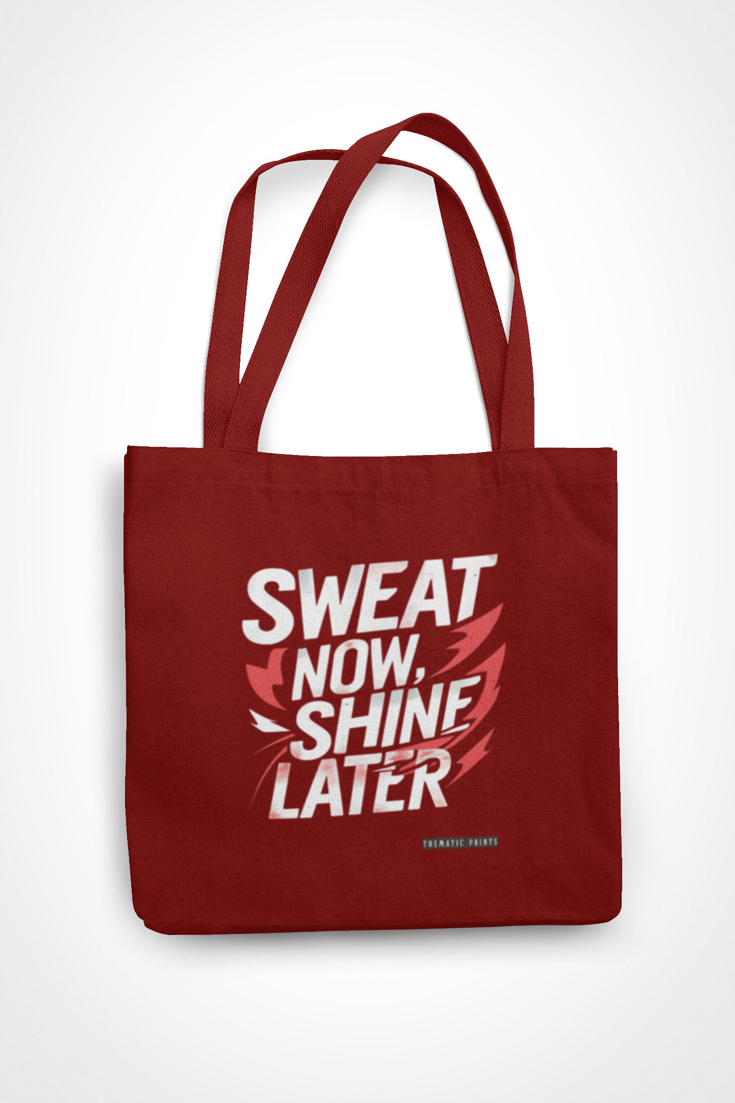 Canvas Eco-friendly Zipper Tote Bag for Collect Girls - Campus Casual Collection - Sweat Now, Shine Later Tote Bag