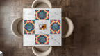 Polyster Fabric Set of 6 Table Placemats - Regal