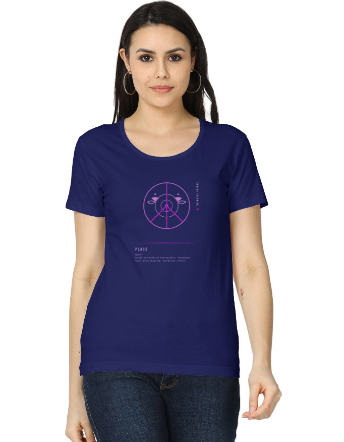 Women's T-Shirt - Mindful Meanings Collection - PEACE