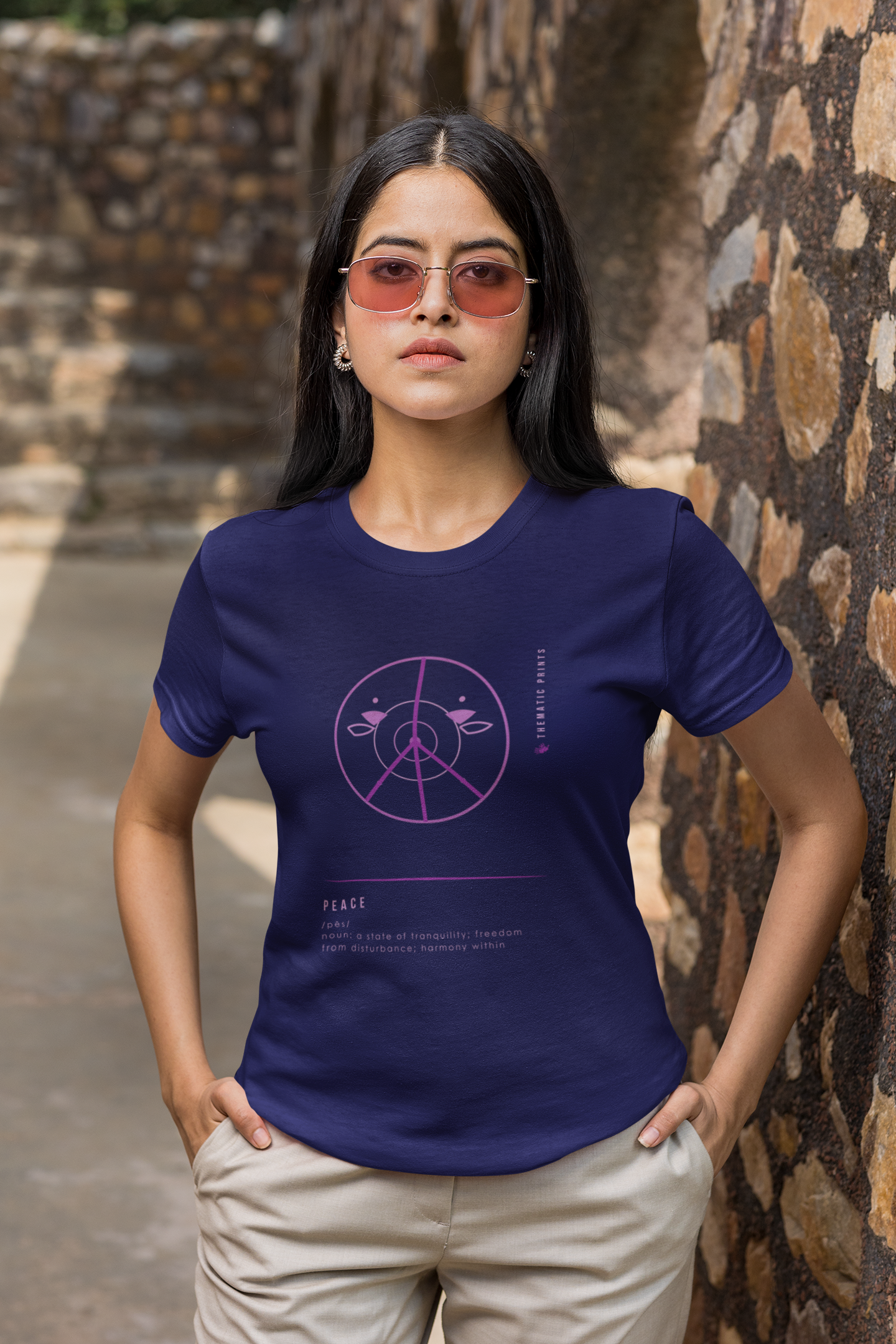 Women's T-Shirt - Mindful Meanings Collection - PEACE