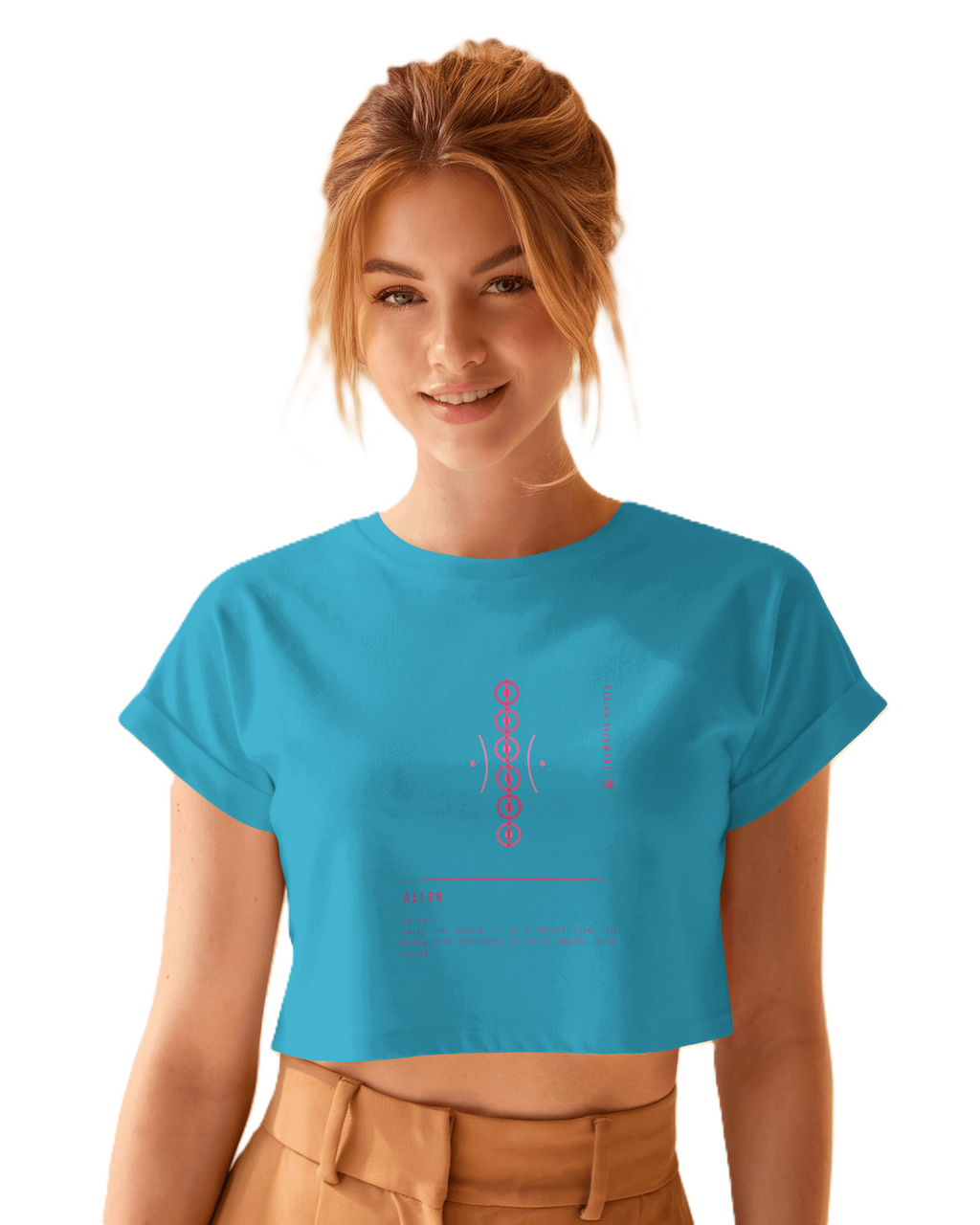 Women's Crop Top - Mindful Meanings Collection - ALIGN