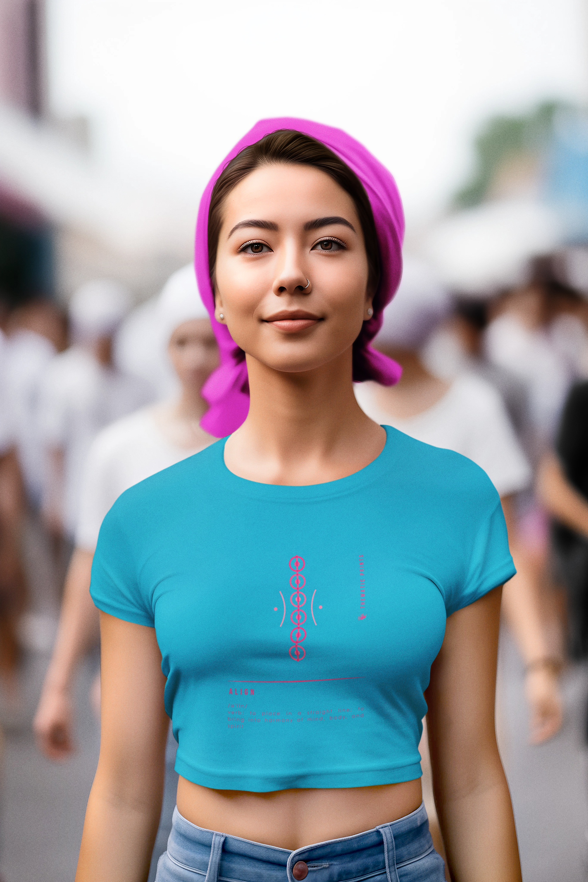 Women's Crop Top - Mindful Meanings Collection - ALIGN