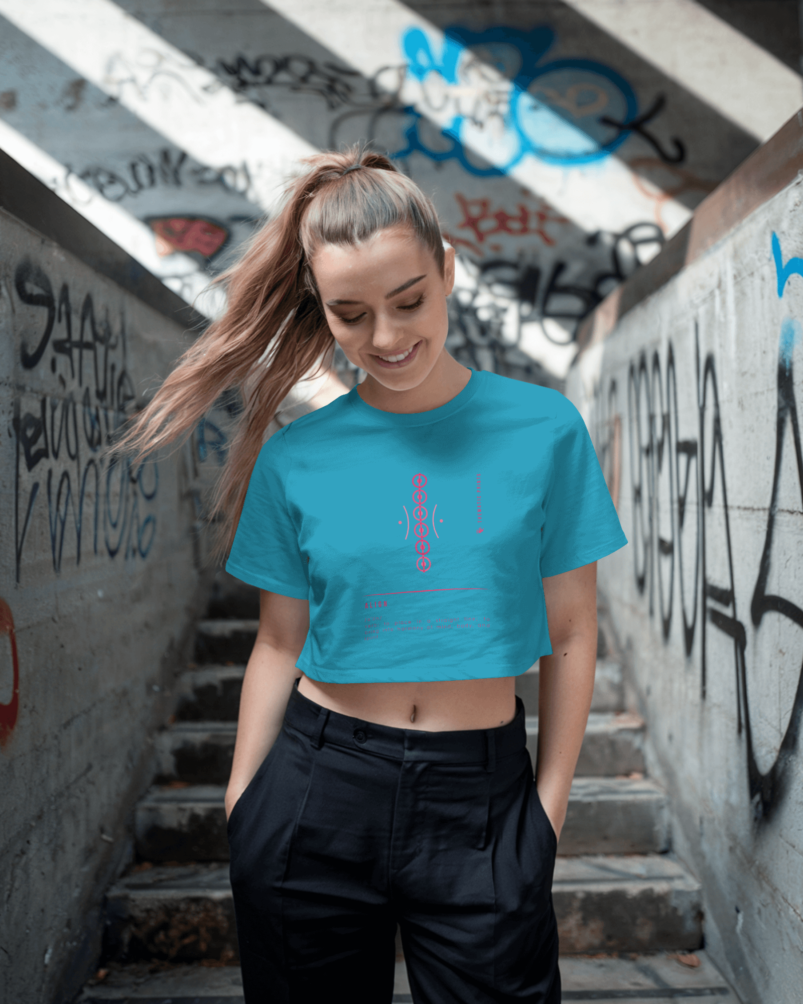 Women's Crop Top - Mindful Meanings Collection - ALIGN