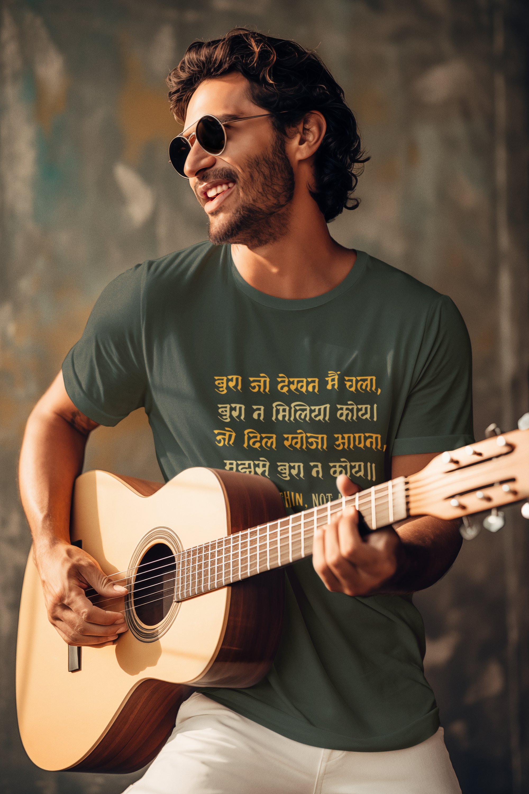 Kabir's Wisdom Men's T-Shirt Collection - "Look Within, Not Around"