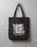 Canvas Tote Bag with Zipper | Tote Bag for College GIrls | She is Writing Her Own Story