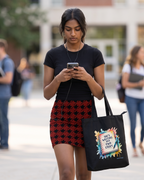 Canvas Tote Bag with Zipper | Tote Bag for College GIrls | She is Writing Her Own Story