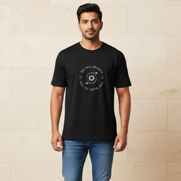 Unisex 100% Cotton Regular Fit T-Shirt | Be The Change