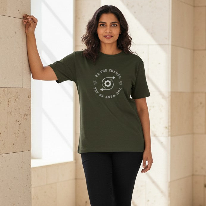 Unisex 100% Cotton Regular Fit T-Shirt | Be The Change