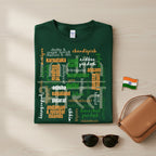 Unisex Regular Fit Independence Day T-Shirt | All Indian States Typography Print